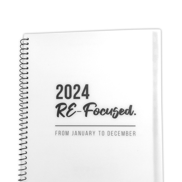 On GMA & Tamron Hall Show! Annual Calendars w/todo lists white purple black - Picture 2 of 13